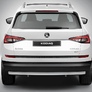 Защита заднего бампера d57 Skoda Kodiaq (2017-2021)