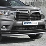 Защита переднего бампера d57 Toyota Highlander (2010-2014)