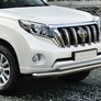 Защита переднего бампера d76+75x42 Toyota Land Cruiser Prado (2009-2017)
