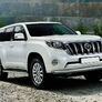 Защита переднего бампера 75x42 овал Toyota Land Cruiser Prado (2009-2017)