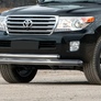 Защита переднего бампера d76+75х42 овал Toyota Land Cruiser 200 (2012-2015)