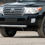 Защита переднего бампера 75х42 короткая овал Toyota Land Cruiser 200 (2012-2015)