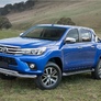 Защита переднего бампера d76+d57 Toyota Hilux (2015-2024)