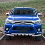 Защита переднего бампера d76+d57 с профильной защитой картера Toyota Hilux (2015-2024)