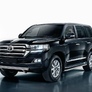 Защита переднего бампера 75х42 овал короткий Toyota Land Cruiser 200 (2015-2021)