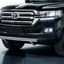 Защита переднего бампера 75х42 овал короткий Toyota Land Cruiser 200 (2015-2021)