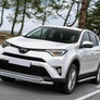 Защита переднего бампера d57+d42 Toyota Rav 4 (2015-2019)