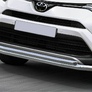 Защита переднего бампера d57+d42 Toyota Rav 4 (2015-2019)