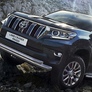 Защита переднего бампера d76+d57 Toyota Land Cruiser Prado 150 (2017-2021)