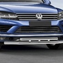 Защита переднего бампера d57+d57 Volkswagen Touareg (2010-2018)