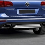 Защита заднего бампера d57+d57 Volkswagen Touareg (2010-2018)