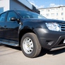 Защита переднего бампера d75х42 овал RUSSTAL Renault Duster 4х2 (2011-2014)