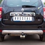 Защита заднего бампера d75х42 овал RUSSTAL Renault Duster 4x4 (2011-2014)