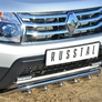 Защита переднего бампера d42 волна+зубы RUSSTAL Renault Duster 4x4 (2011-2014)