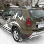 Защита заднего бампера d75х42 дуга RUSSTAL Renault Duster (2015-2020)