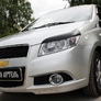 Реснички на передние фары Chevrolet Aveo хетчбэк 3 дв. (2008-2012)