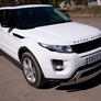 Пороги труба 75х42 овал с проступью RUSSTAL Land Rover Range Rover Evoque Dynamic (2011-2017)