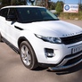 Пороги труба d76 с накладками вариант 3 RUSSTAL Land Rover Range Rover Evoque Dynamic (2011-2017)