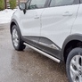 Пороги труба d63 вариант 2 RUSSTAL Renault Kaptur (2016-2020)