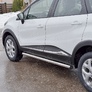 Пороги труба d63 вариант 2 RUSSTAL Renault Kaptur (2016-2020)