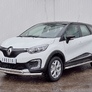 Защита переднего бампера d63 секция-75х42 дуга RUSSTAL Renault Kaptur (2016-2020)