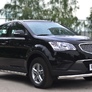 Пороги труба d63 вариант 2 RUSSTAL SsangYong Actyon (2010-2013)