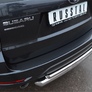 Защита заднего бампера d63х42 дуга RUSSTAL Subaru Forester (2008-2012)