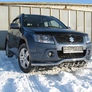 Защита переднего бампера d57 с защитой картера Suzuki Grand Vitara (2005-2008)