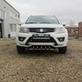 Защита переднего бампера d57 с защитой картера Suzuki Grand Vitara (2012-2020)