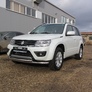 Защита переднего бампера d57+d57 двойная Suzuki Grand Vitara (2012-2020)