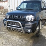 Кенгурятник d57 низкий c защитой картера Suzuki Jimny (98-2019)