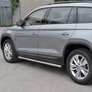 Пороги труба d63 вариант 2 RUSSTAL Skoda Kodiaq (2017-2021)