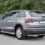 Защита заднего бампера d42 секции RUSSTAL Skoda Kodiaq (2017-2021)