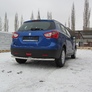 Защита заднего бампера d57 Suzuki SX4 (2014-2021)