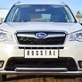 Защита переднего бампера d76 секции d63 дуга RUSSTAL Subaru Forester (2013-2019)