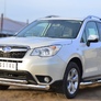 Защита переднего бампера d76 секции d63 дуга RUSSTAL Subaru Forester (2013-2019)