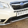 Защита переднего бампера d76 секции d63 дуга RUSSTAL Subaru Forester (2013-2019)