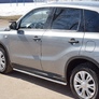 Пороги труба d42 вариант 1 RUSSTAL Suzuki Vitara (2015-2024)