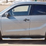 Пороги труба d76 с накладкой вариант 1 RUSSTAL Suzuki Vitara (2015-2026)