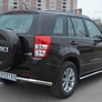 Защита заднего бампера уголки d63 RUSSTAL Suzuki Grand Vitara 5 дв. (2012-2016)