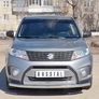 Защита переднего бампера d63 секции-d75х42 дуга RUSSTAL Suzuki Vitara (2015-2024)