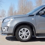 Защита переднего бампера d63 секции-d75х42 дуга RUSSTAL Suzuki Vitara (2015-2024)