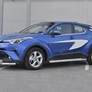 Защита переднего бампера d63 дуга-d63 уголки+клыки RUSSTAL Toyota C-HR (2018-2024)