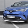 Защита переднего бампера d63 секции RUSSTAL Toyota C-HR (2018-2024)