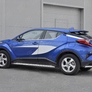 Защита заднего бампера d63 секции-d42х2 прямой RUSSTAL Toyota C-HR (2018-2024)