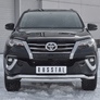 Защита переднего бампера d63 волна-d75х42 дуга RUSSTAL Toyota Fortuner (2017-2021)