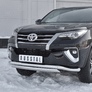 Защита переднего бампера d63 волна-d75х42 дуга RUSSTAL Toyota Fortuner (2017-2021)