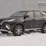 Защита переднего бампера d63 волна с надписью RUSSTAL Toyota Fortuner (2017-2021)