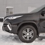 Защита переднего бампера d63 волна с надписью RUSSTAL Toyota Fortuner (2017-2021)