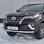 Защита переднего бампера d63 секции RUSSTAL Toyota Fortuner (2017-2021)